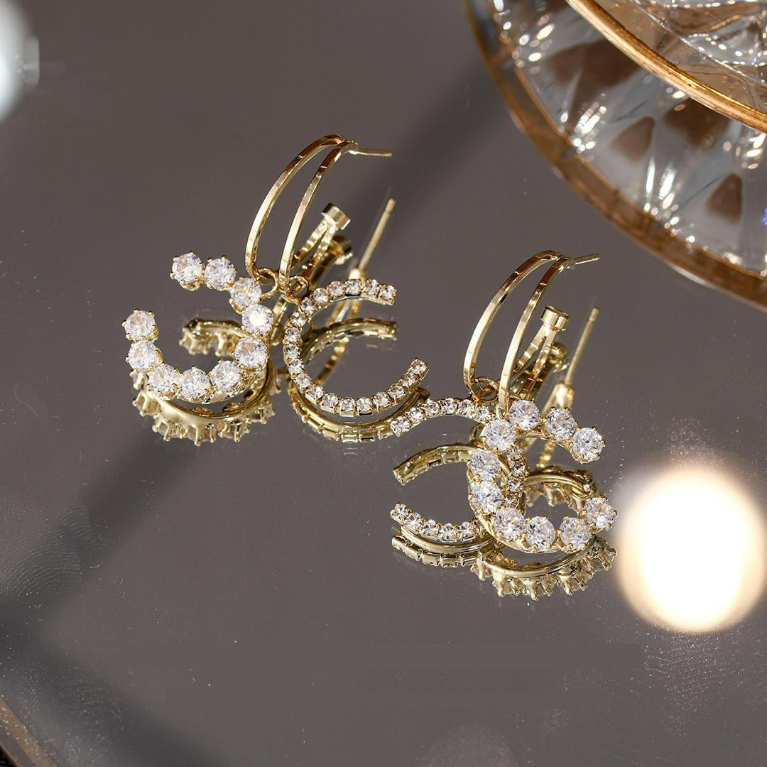 Double C earrings