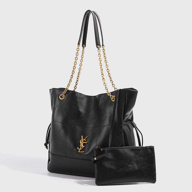 YSL  Jamie 4.3 large pochon leather Tote bag 34x10x33cm