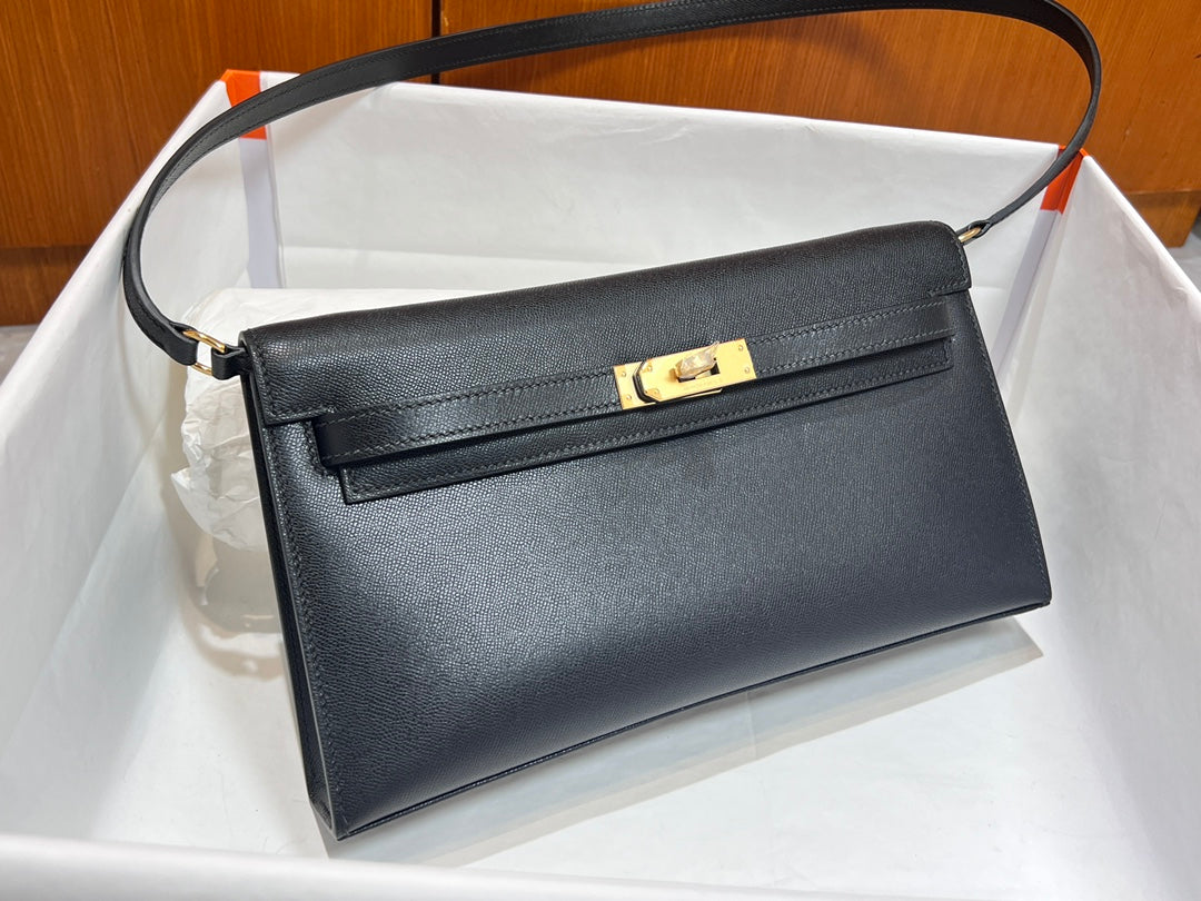 Hermes Kelly Elan Black 28cm
