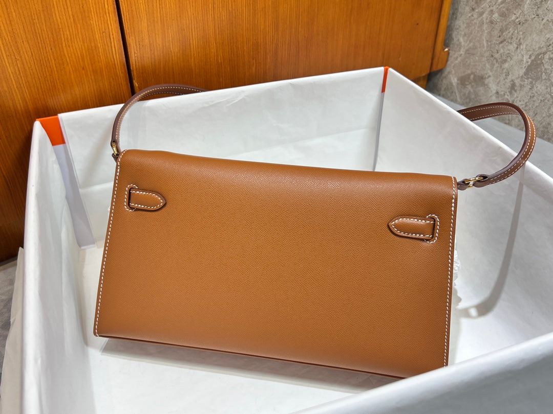 Hermes Kelly Elan 28cm Brown