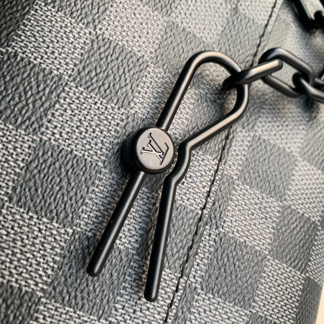 Louis Vuitton M46795 Steamer Bag 24x17x5cm Black