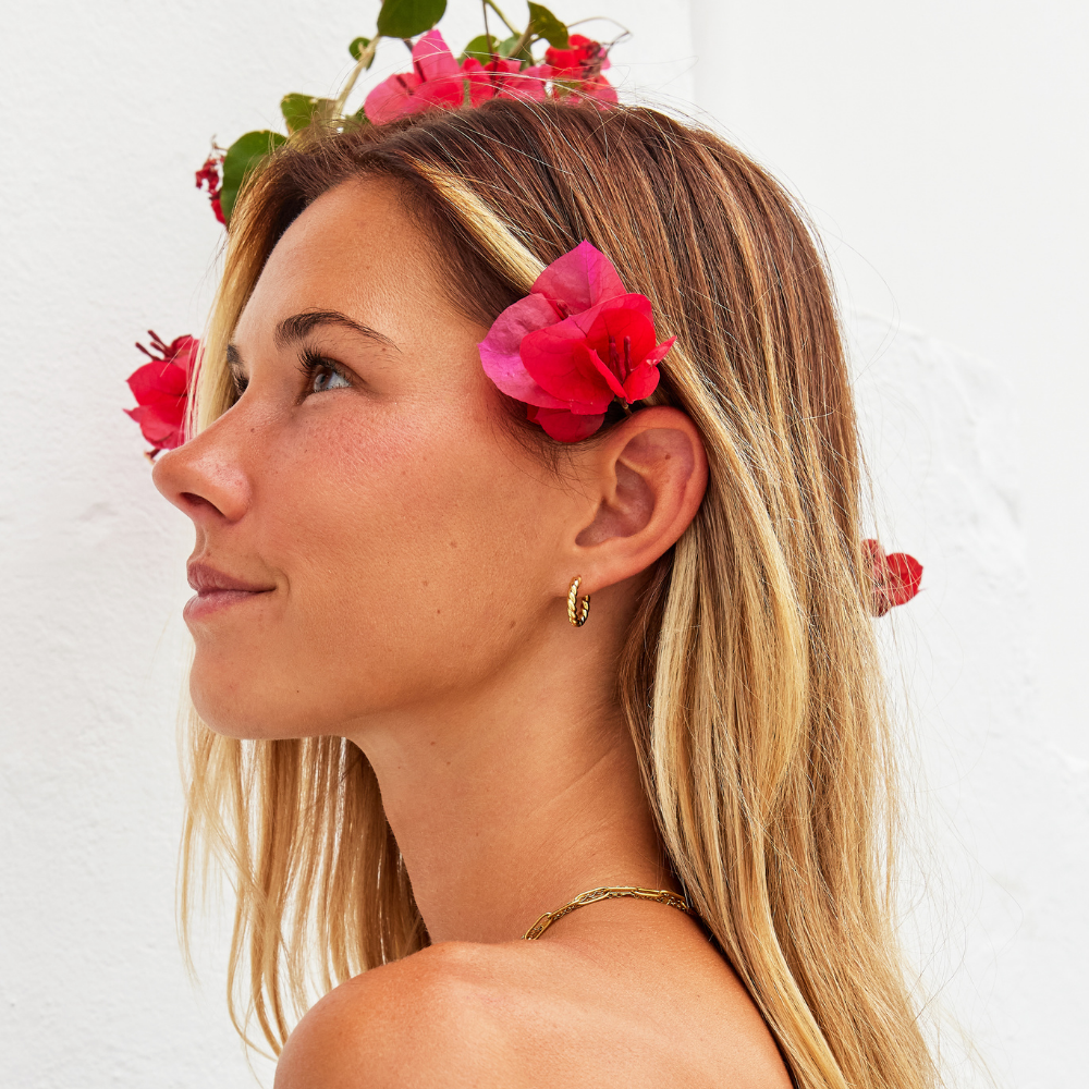 Layla Gold Twist Earrings