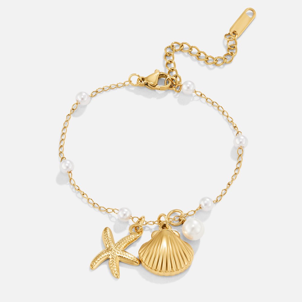 Aria Shell Charm Bracelet
