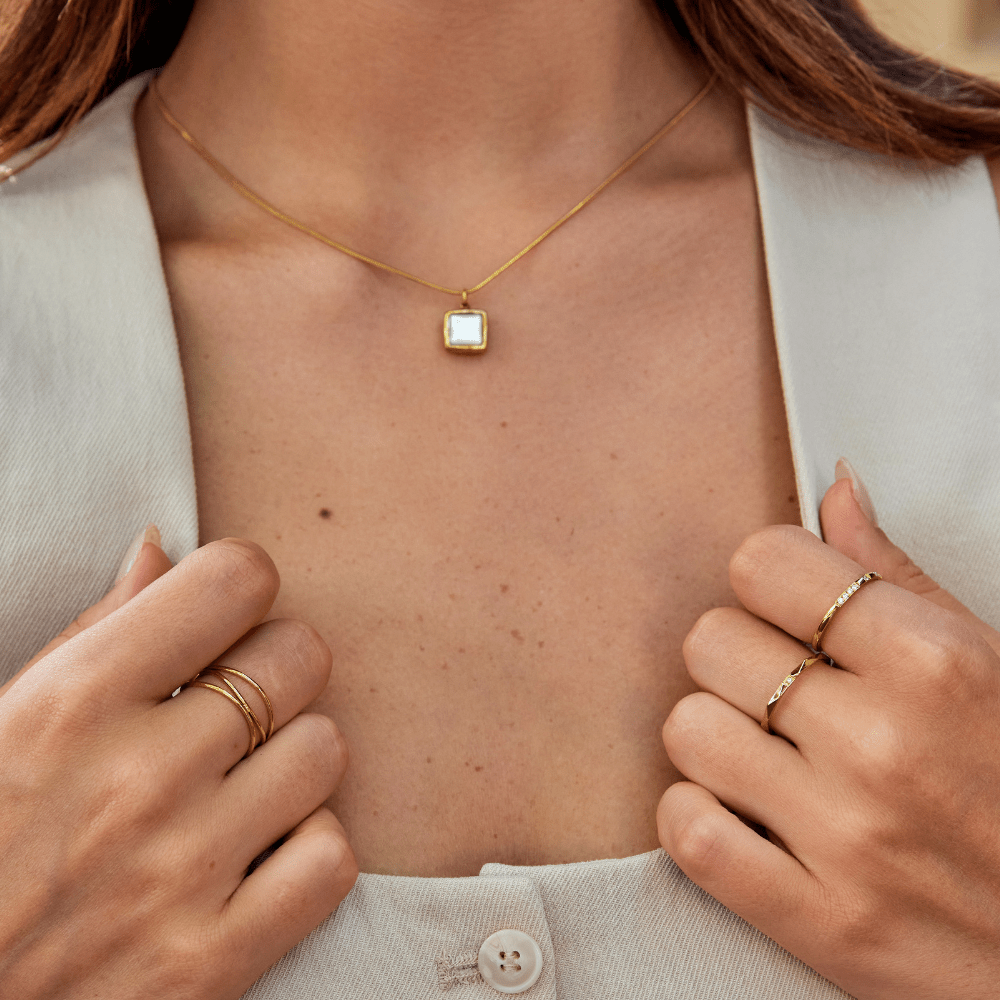 Astrid 18K Gold Stack Ring