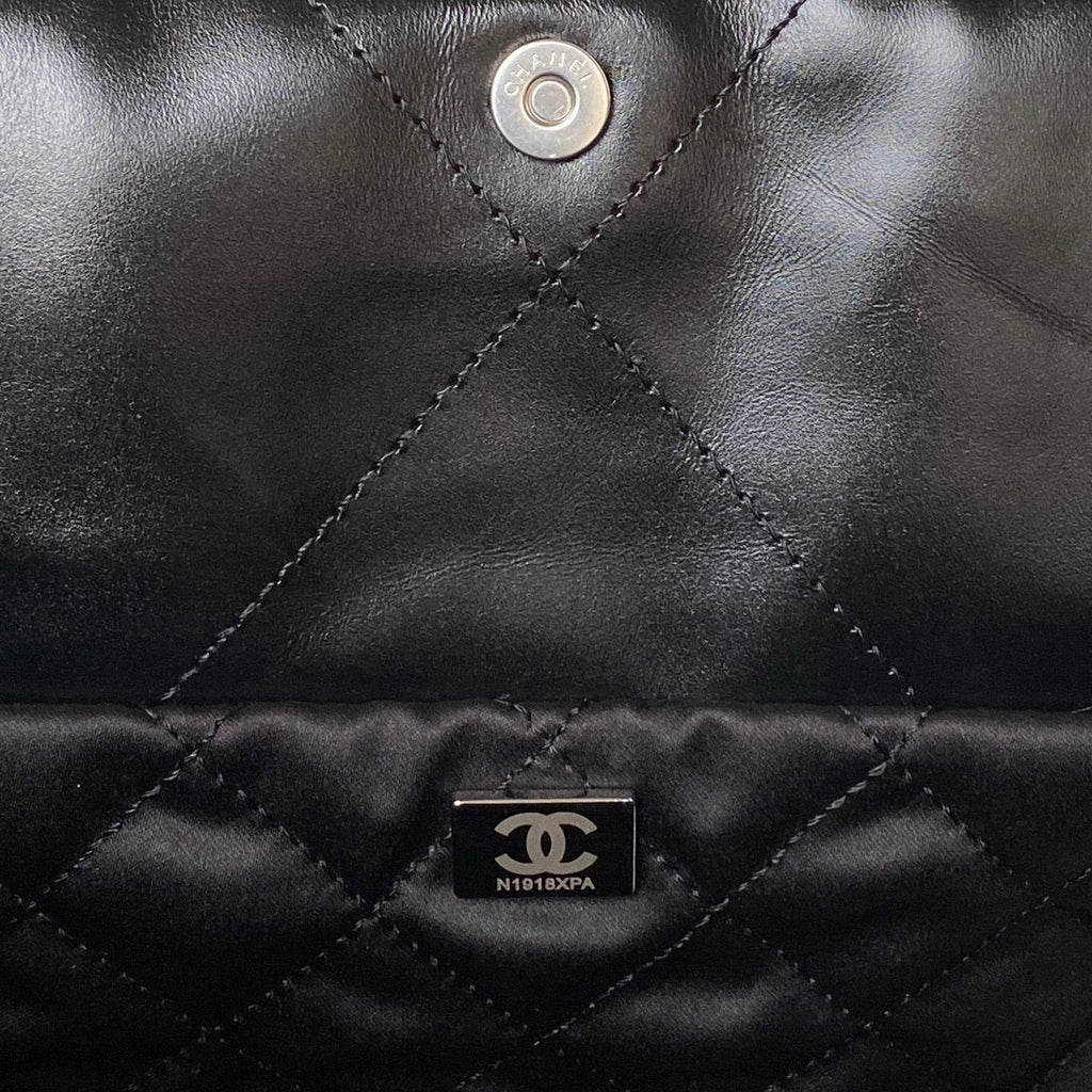 Chanel 22 bag 30×45×8cm BLACK AS4486