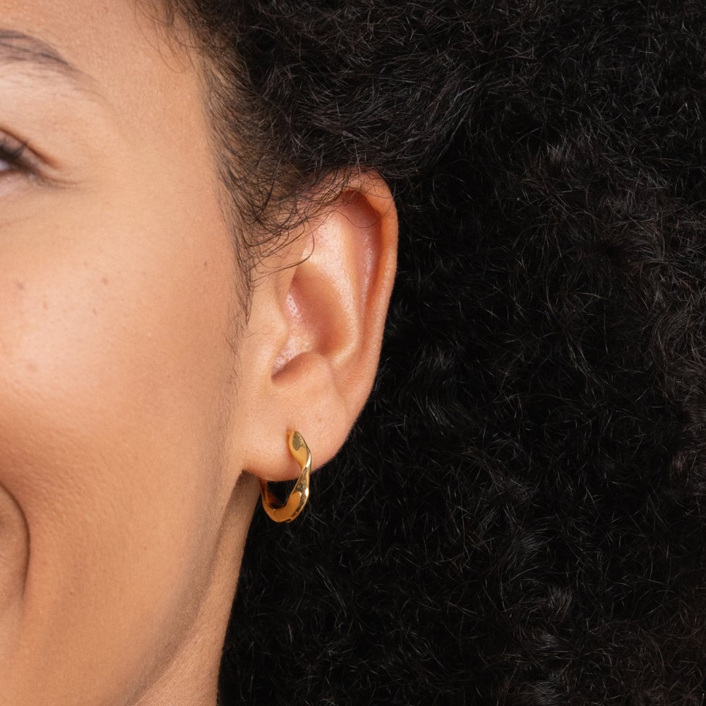 Lala Twisted Hoop Earrings