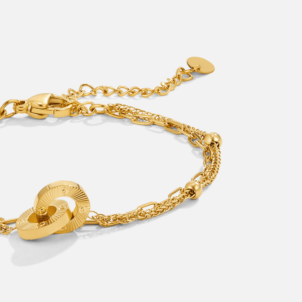 Layered Eternity Loop Bracelet