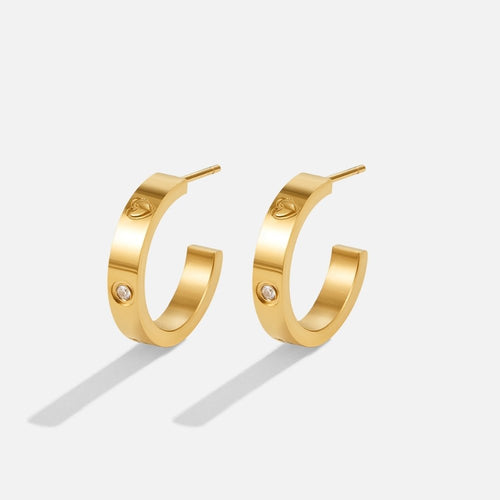 'Small Love' Hoop Earrings